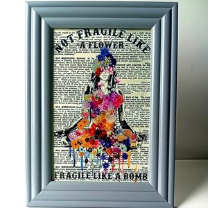 🥀Not Fragile Witchy Wiccan Pagan Alternative Peace Love Nature Trendy Quotes